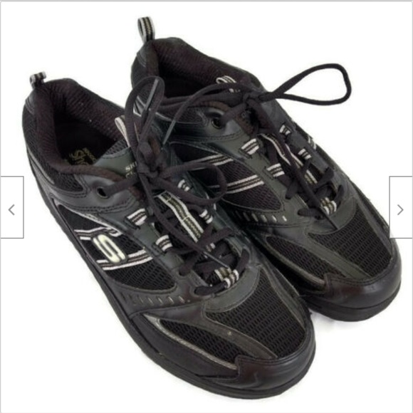 skechers shape ups black